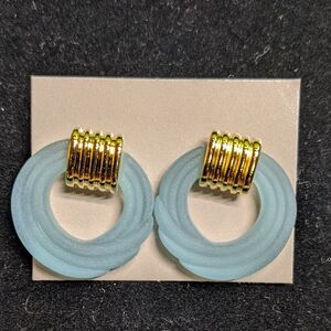 Vintage AVON Rainbow Ice Convertible Earrings, Pierced, NOS